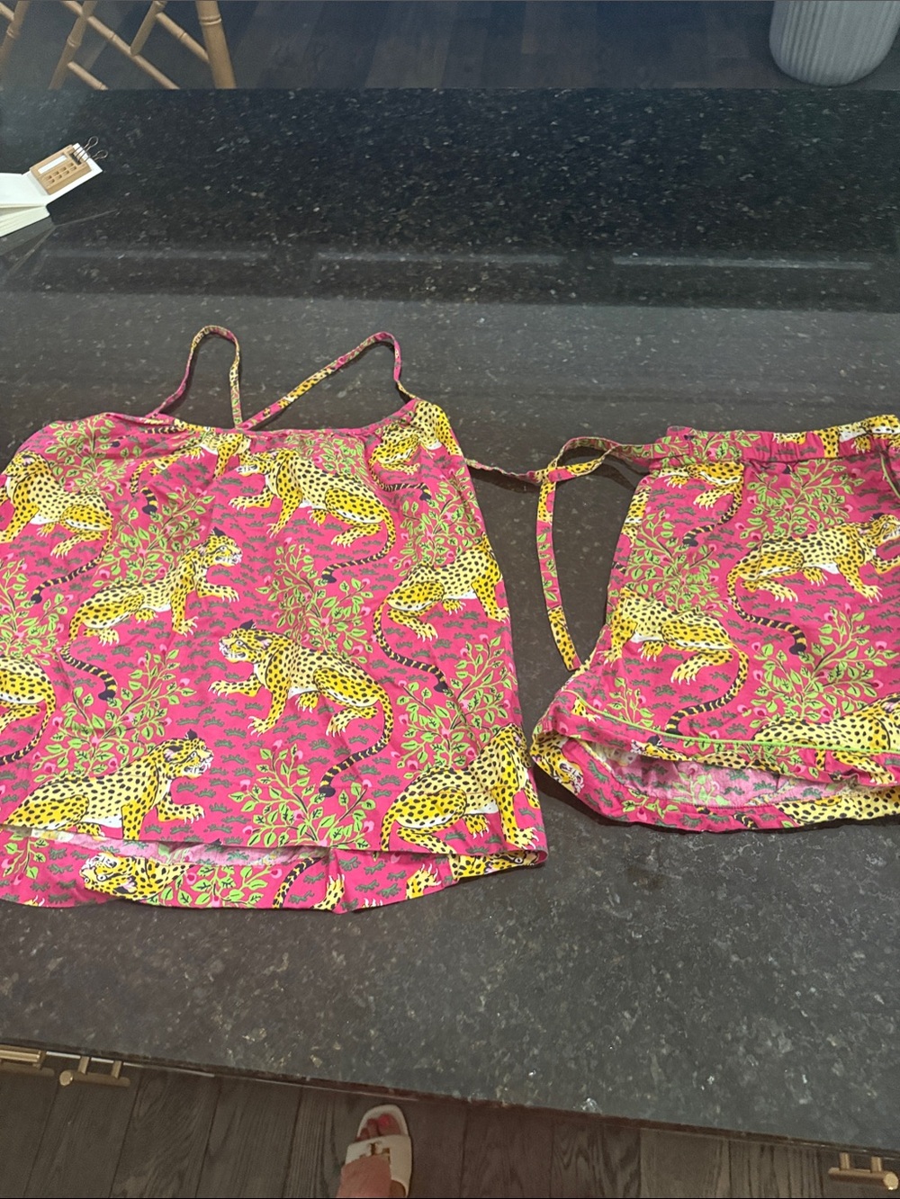 Print Fresh Cami Shorts Set in Bagheera
